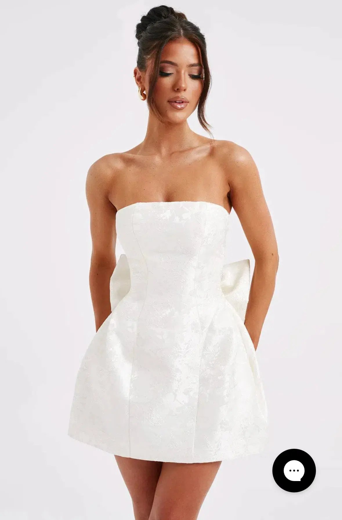 ELENORA MINI DRESS - IVORY photo 3