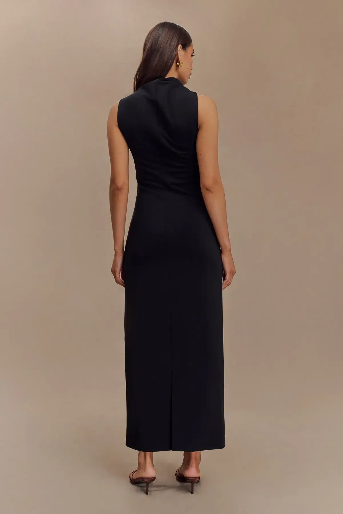 Meshki The Taylor Draped Crepe Midi Dress Size M / AU 10 photo 3