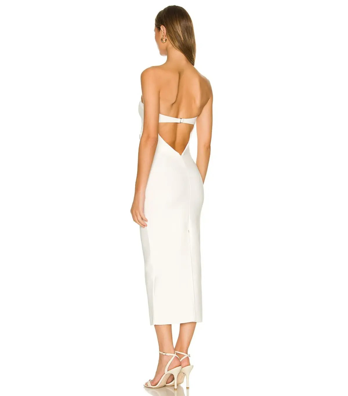 Bec & Bridge Noa Midi Dress Ivory Size AU 10 photo 3
