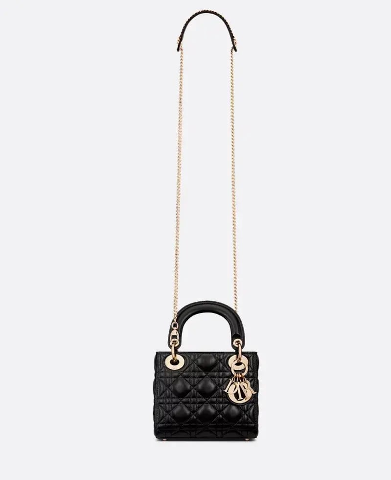 Mini Lady Dior Bag Black Cannage Lambskin photo 6