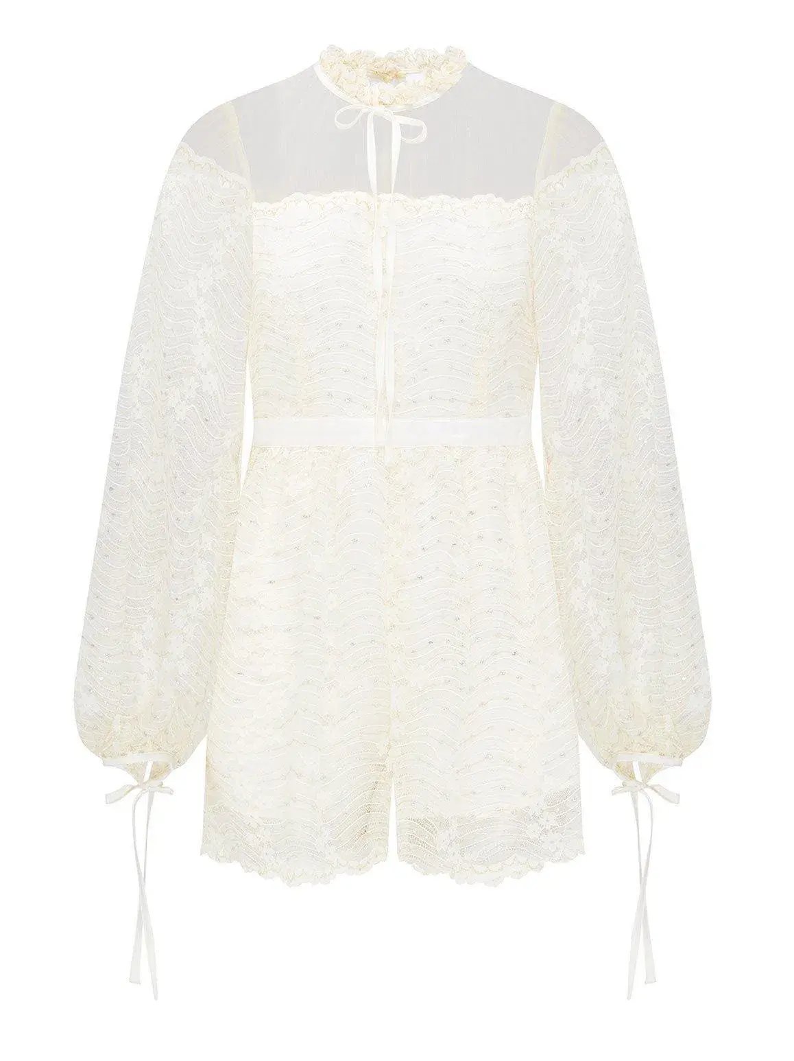 ALICE MCCALL CREME MOONSTRUCK PLAYSUIT - SIZE 10 AU/6 US (RRP $395) photo 5