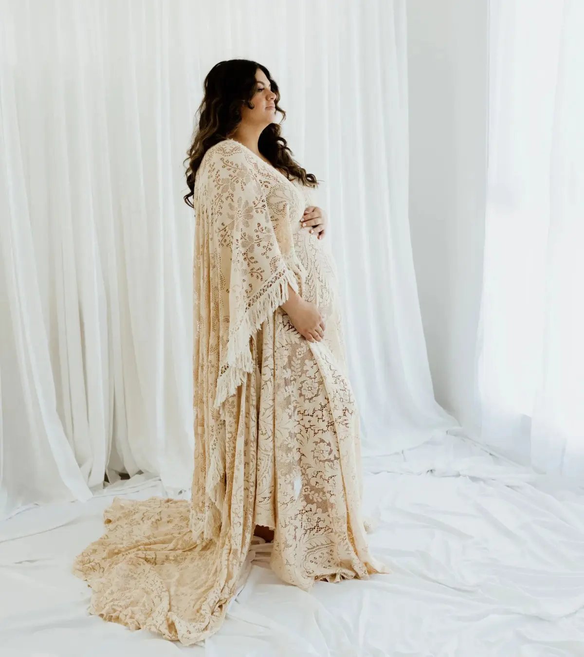 We Are Reclamation Magic Maker Gown Dark Ivory One Size photo 8