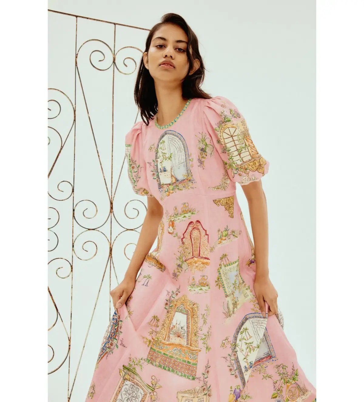 Alemais Monte Midi Dress Pink  Size 8 photo 2