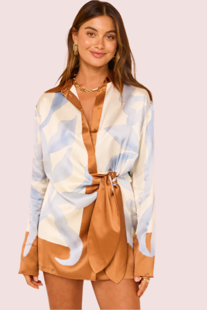 Sir The Label Sorrento Shirt Dress Scarpia Print photo 4