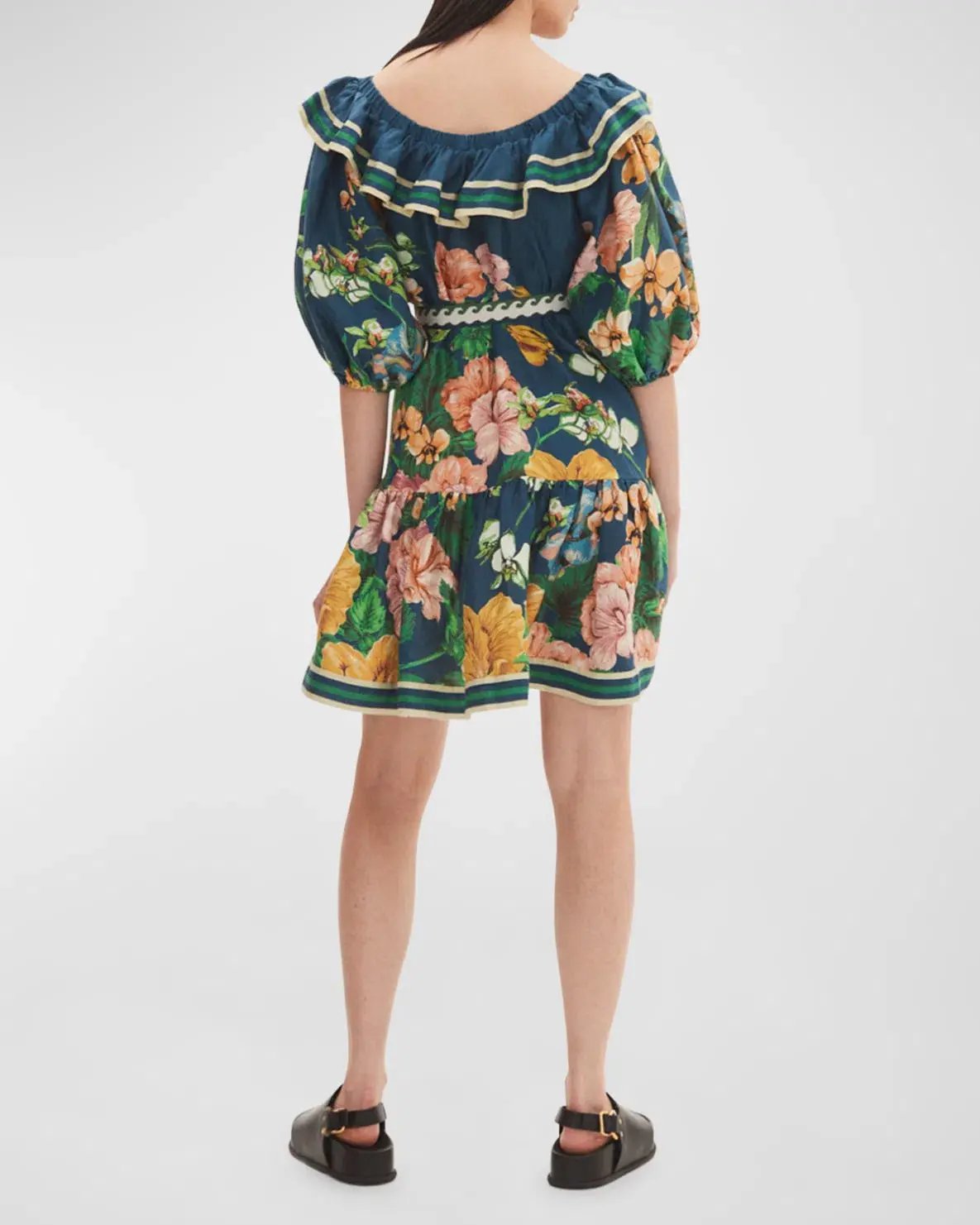 Alemais Lyla Dress Blue/Floral Size 10 photo 3