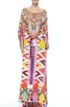 Camilla Worry Doll Round Neck Kaftan Print One Size photo 2