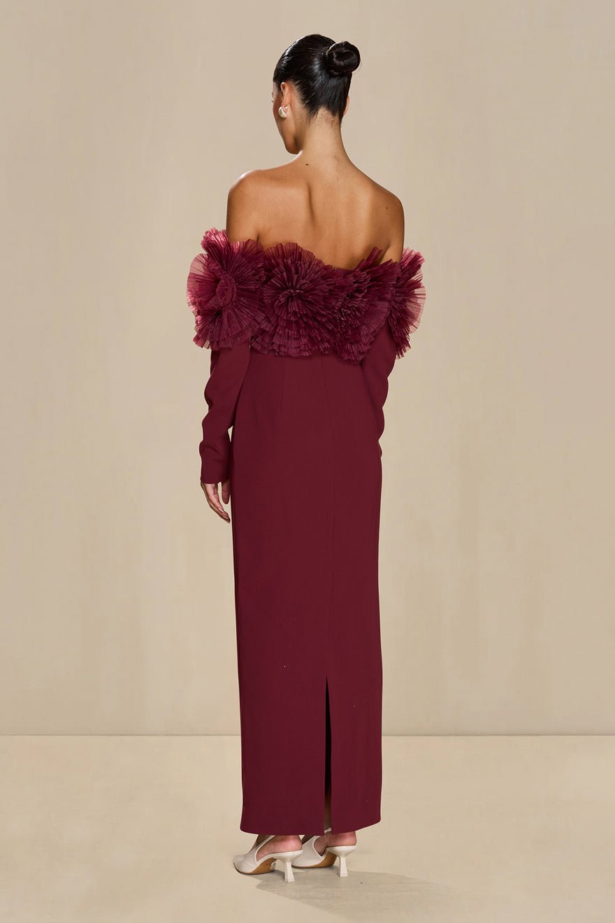 Sonya Siia Dress - Merlot photo 2