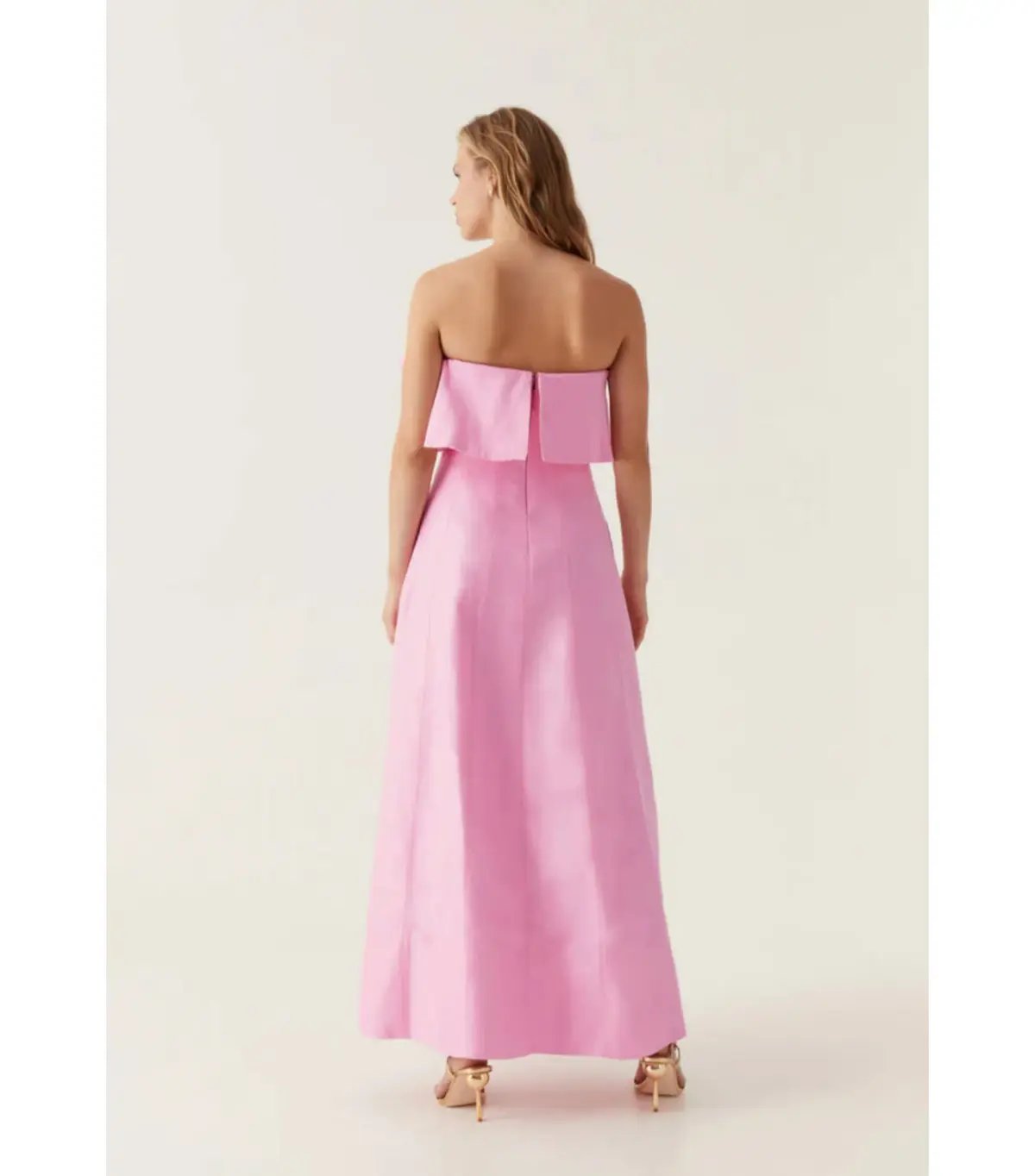 Aje Shallows Strapless Gown Pink Size AU 10 photo 3