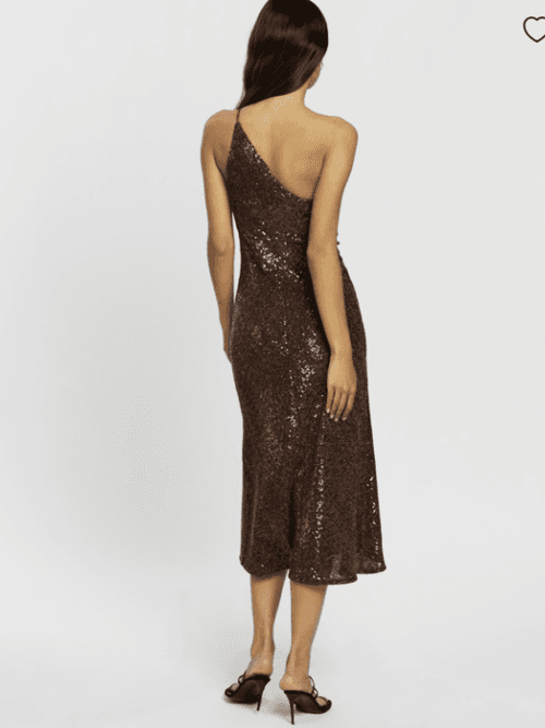 By Johnny Shine Asymmetric Bias Midi Dress photo 6