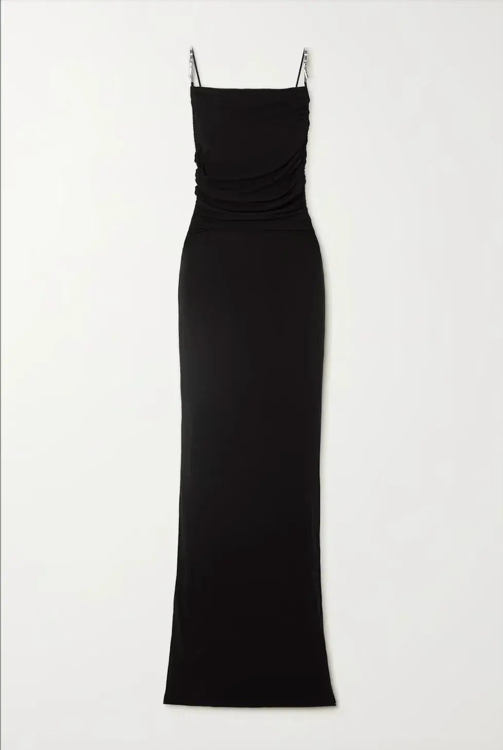 Christopher Esber Open Back Embellished Ruched Crepe Gown Black Size 10 photo 5