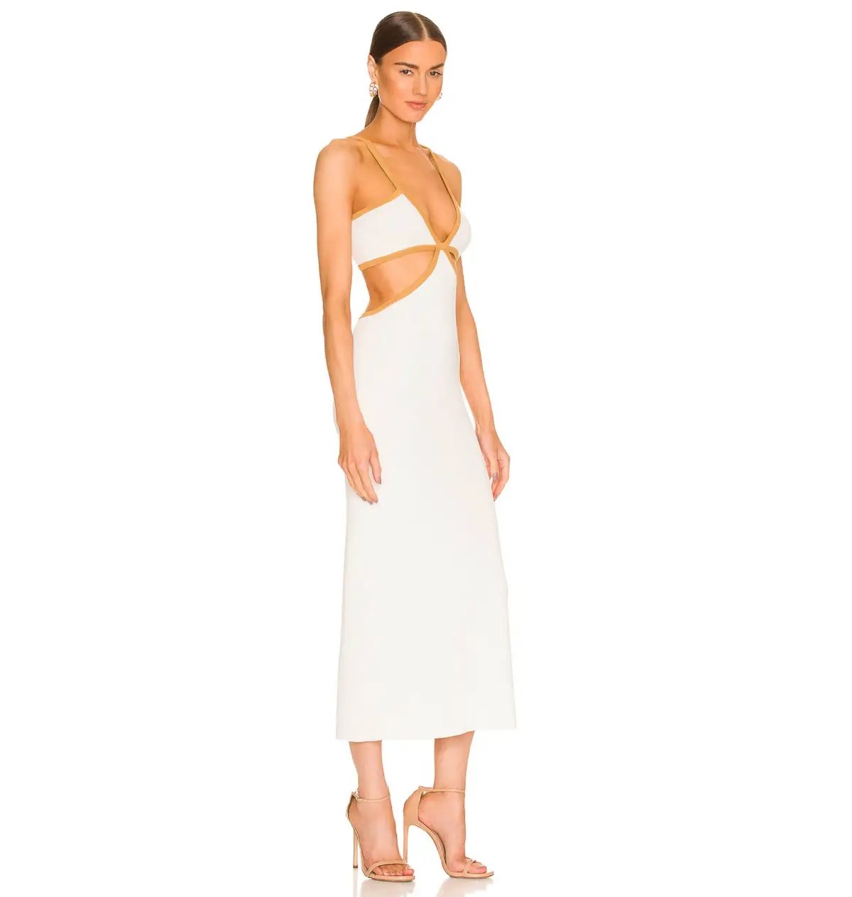 Significant Other Adi Midi Dress White Size 8 photo 2