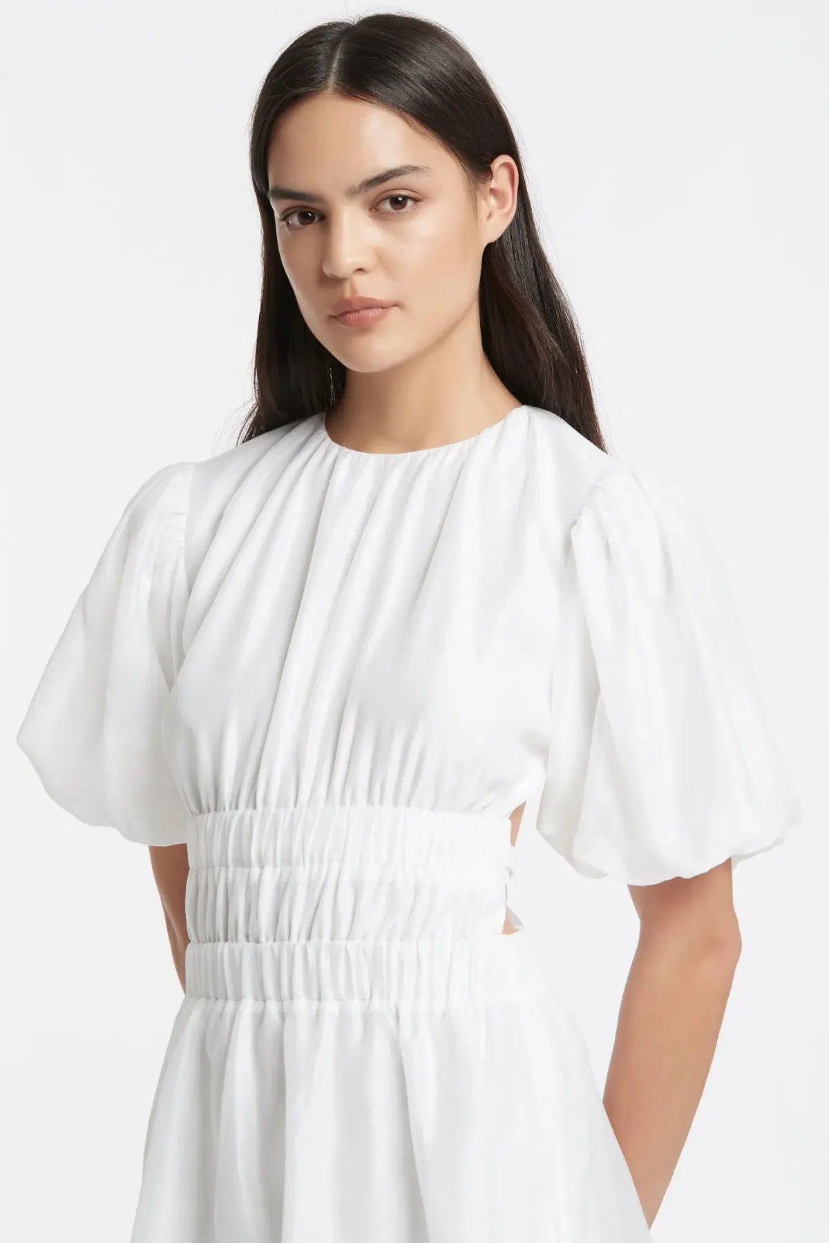 Sir the Label Franc Open Back Mini Dress in Ivory Size 0 photo 4