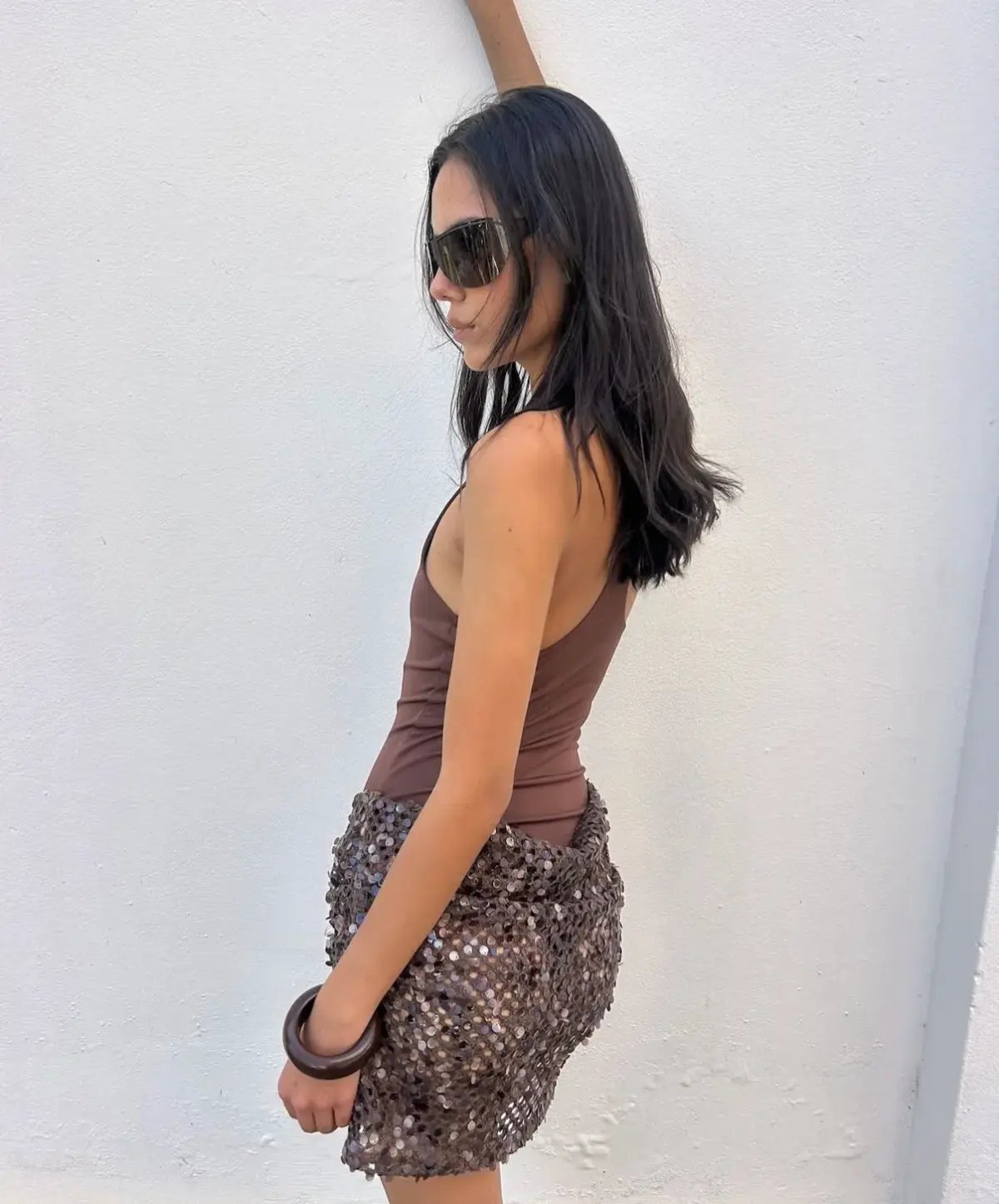 Benni Ariel Mini Dress Cocoa photo 2