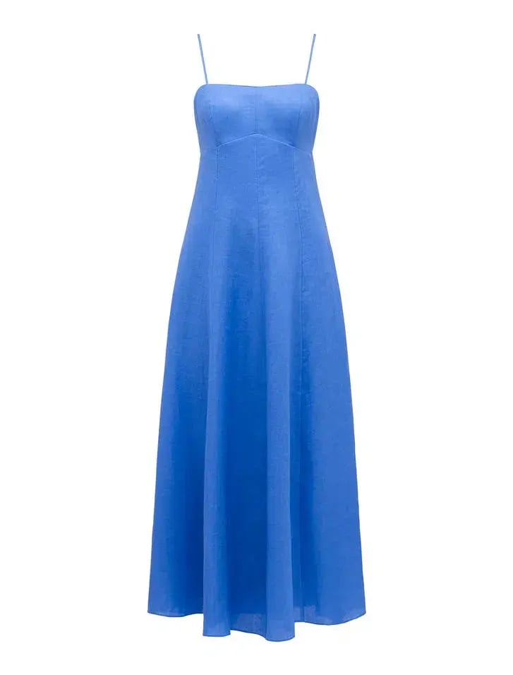 Forever New Kimberly Strapless Midi Dress in Blue photo 5