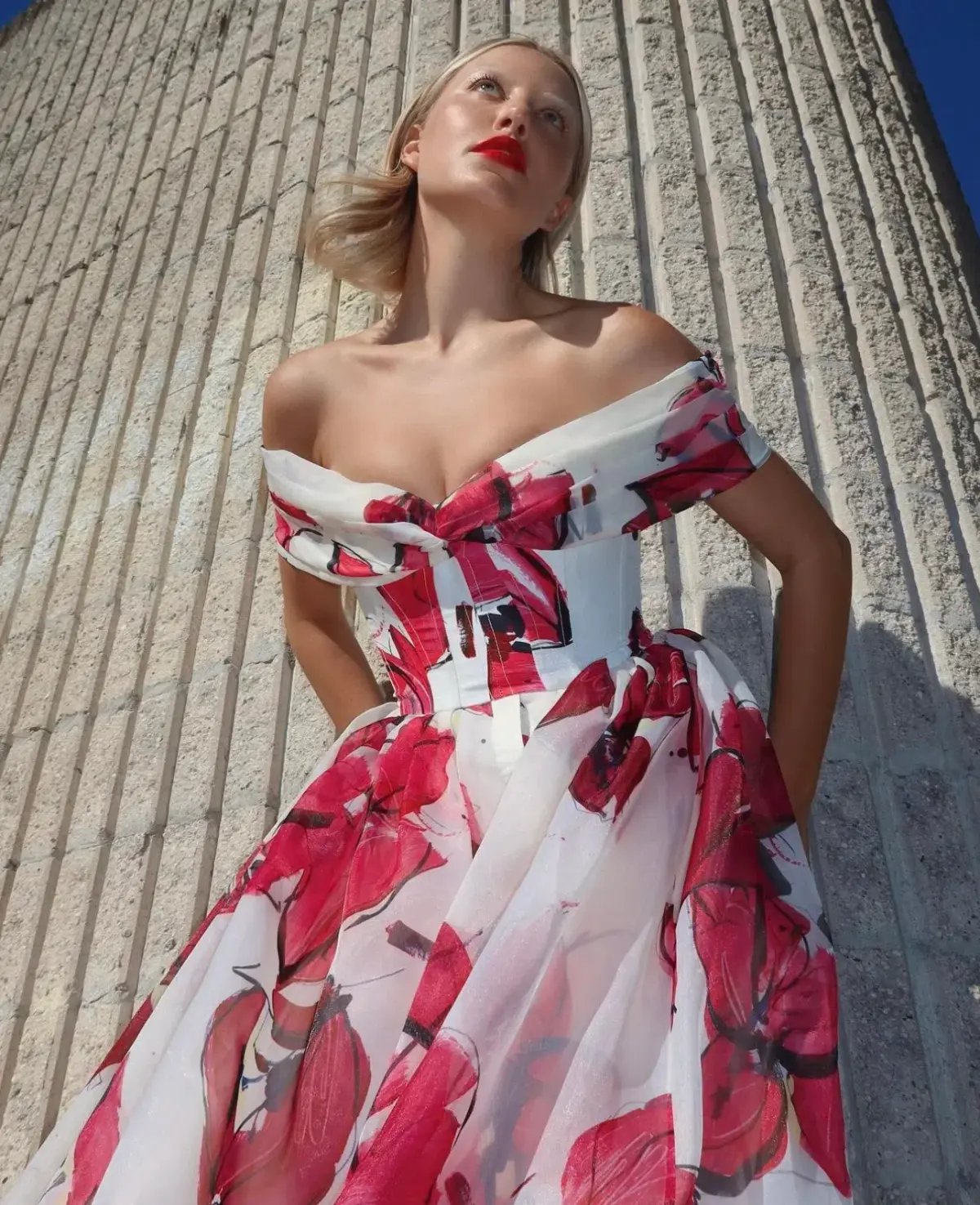 Aje Cordelia Corseted Maxi Dress Falling Floral  Size 10 photo 4