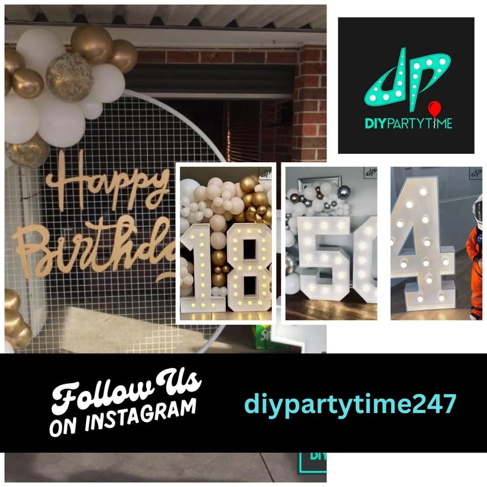 HIRE Giant Light Up Numbers🎈$50ea (72Hr IC) photo 4