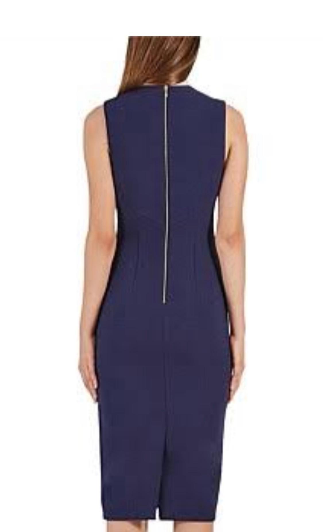 Rebecca Vallance Deep V Neck Dress Navy size 10 photo 2