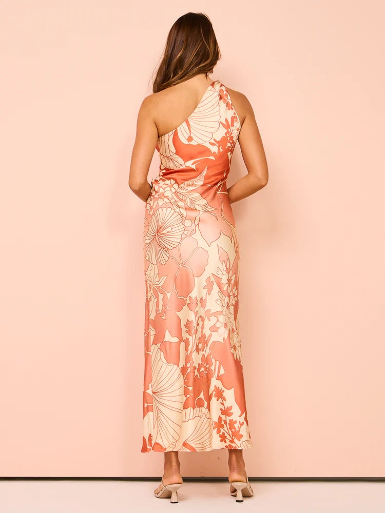 Sir The Label Como Asymmetric Dress - Paradiso Print photo 4