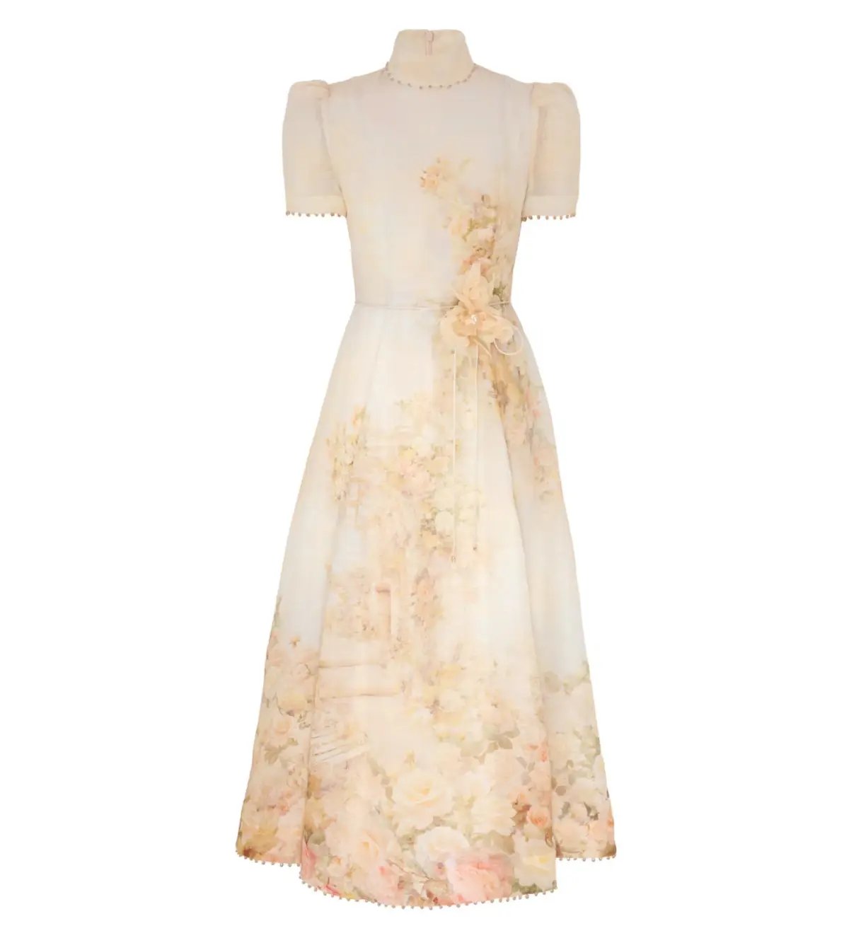 Zimmermann Memento Picnic Midi Dress in Rose Arbor Size 2 / AU 12 photo 4