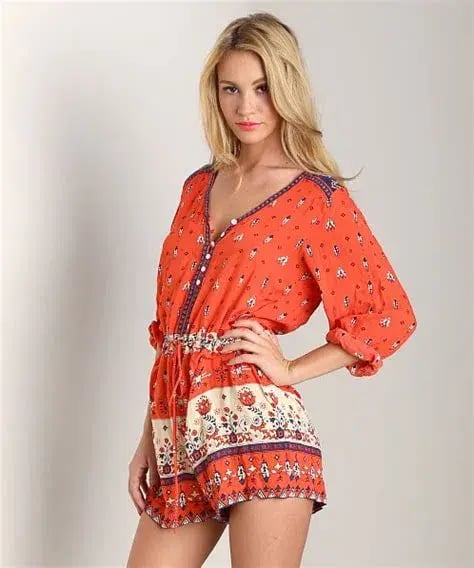 Spell Desert Wanderer Playsuit Sunset Red Size XXL / AU 16 photo 3
