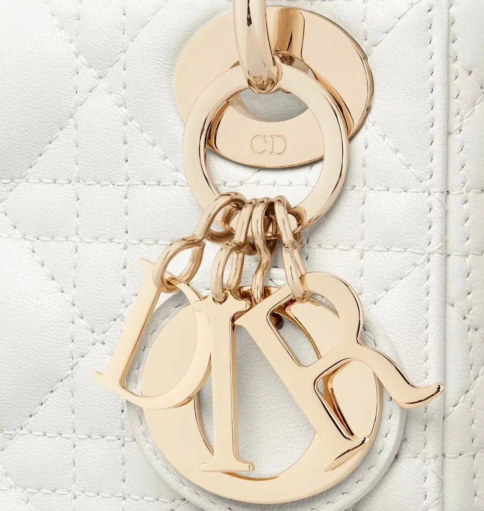 Dior Mini Lady Bag White photo 6