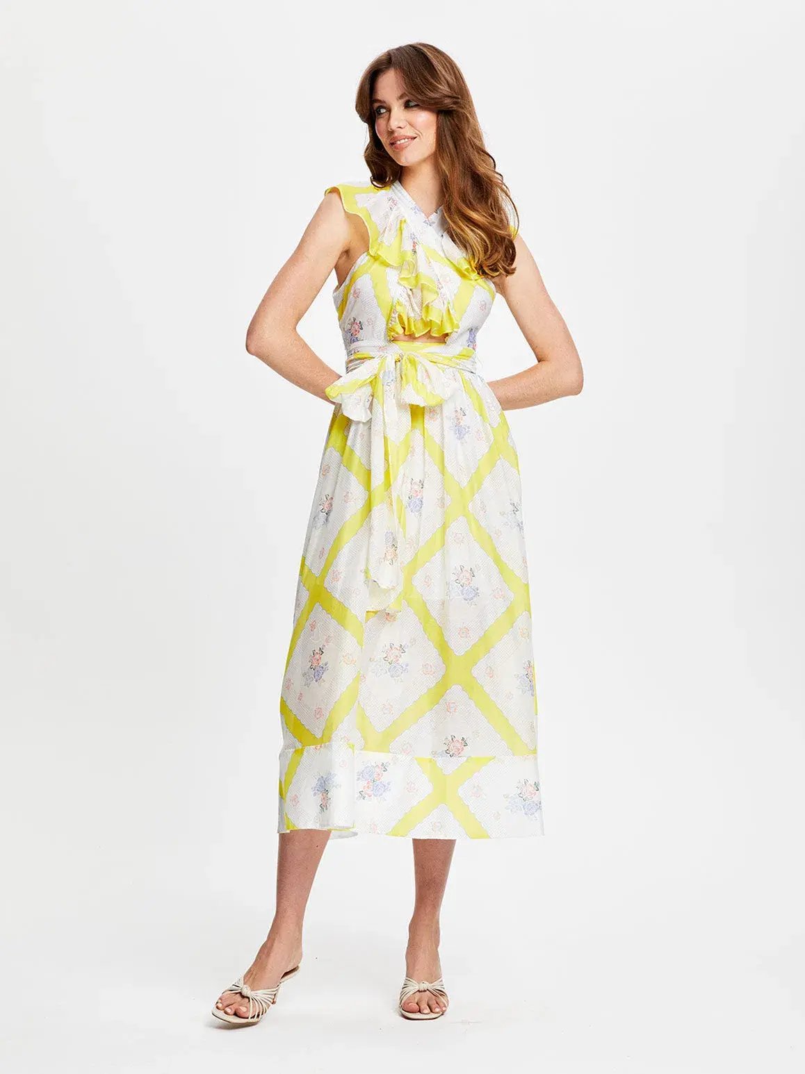 Alice McCall LA Girl Midi Dress Citrus Size 6 photo 2
