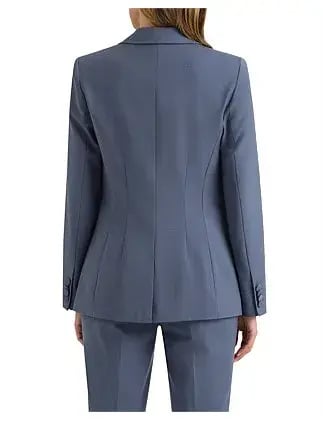 David Lawrence The Sebastian Wool Blend Blazer in Slate Grey Size 4/XXS photo 4