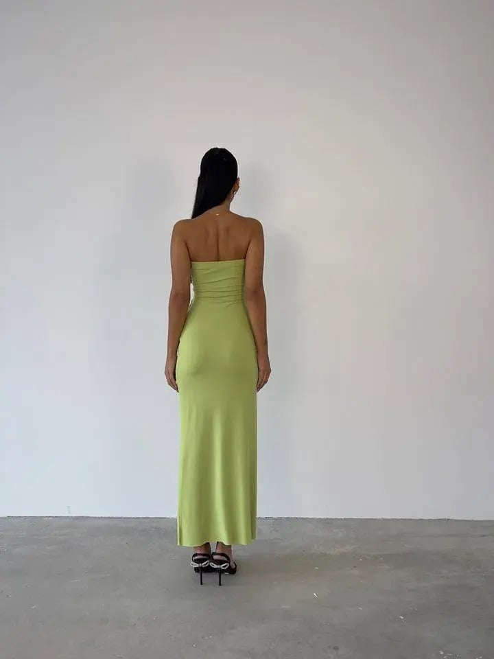 Bec & Bridge Myla Lime Strapless Dress Green Size 8 photo 2