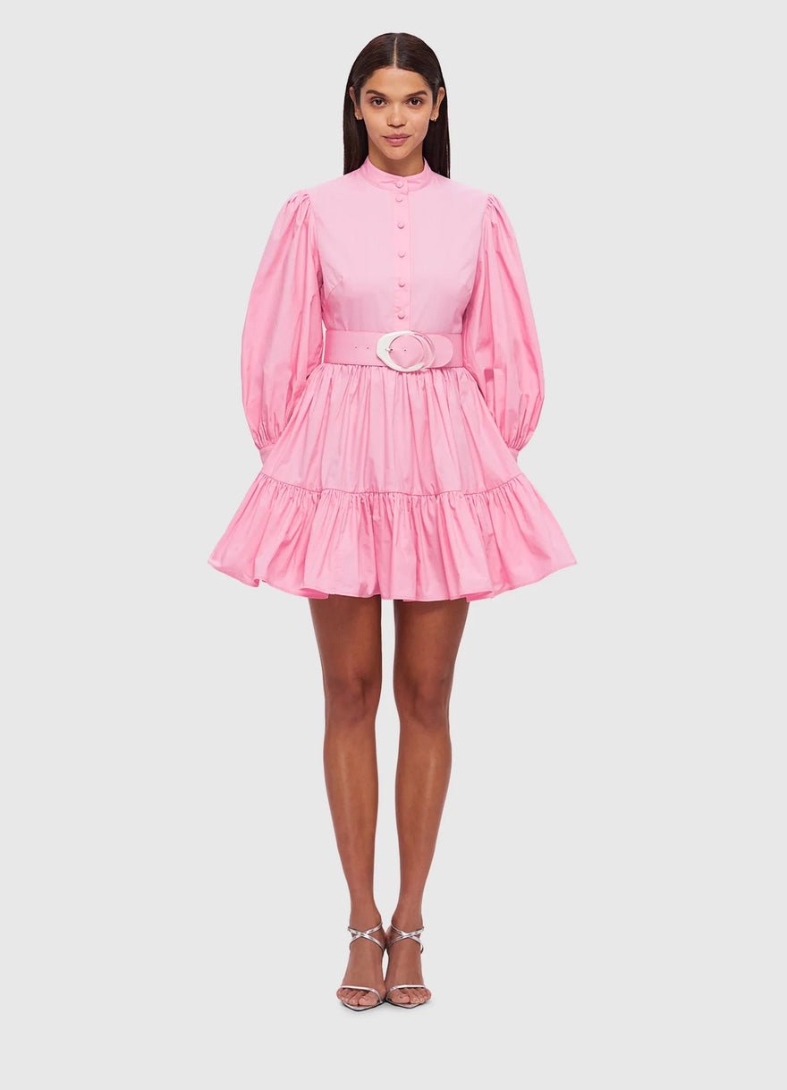 Leo Lin Alexandra Belted Mini Dress - Bubblegum photo 2