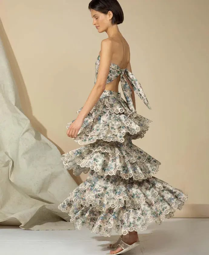 Ixiah Alpine Maxi Set Floral Print Size 10 photo 2