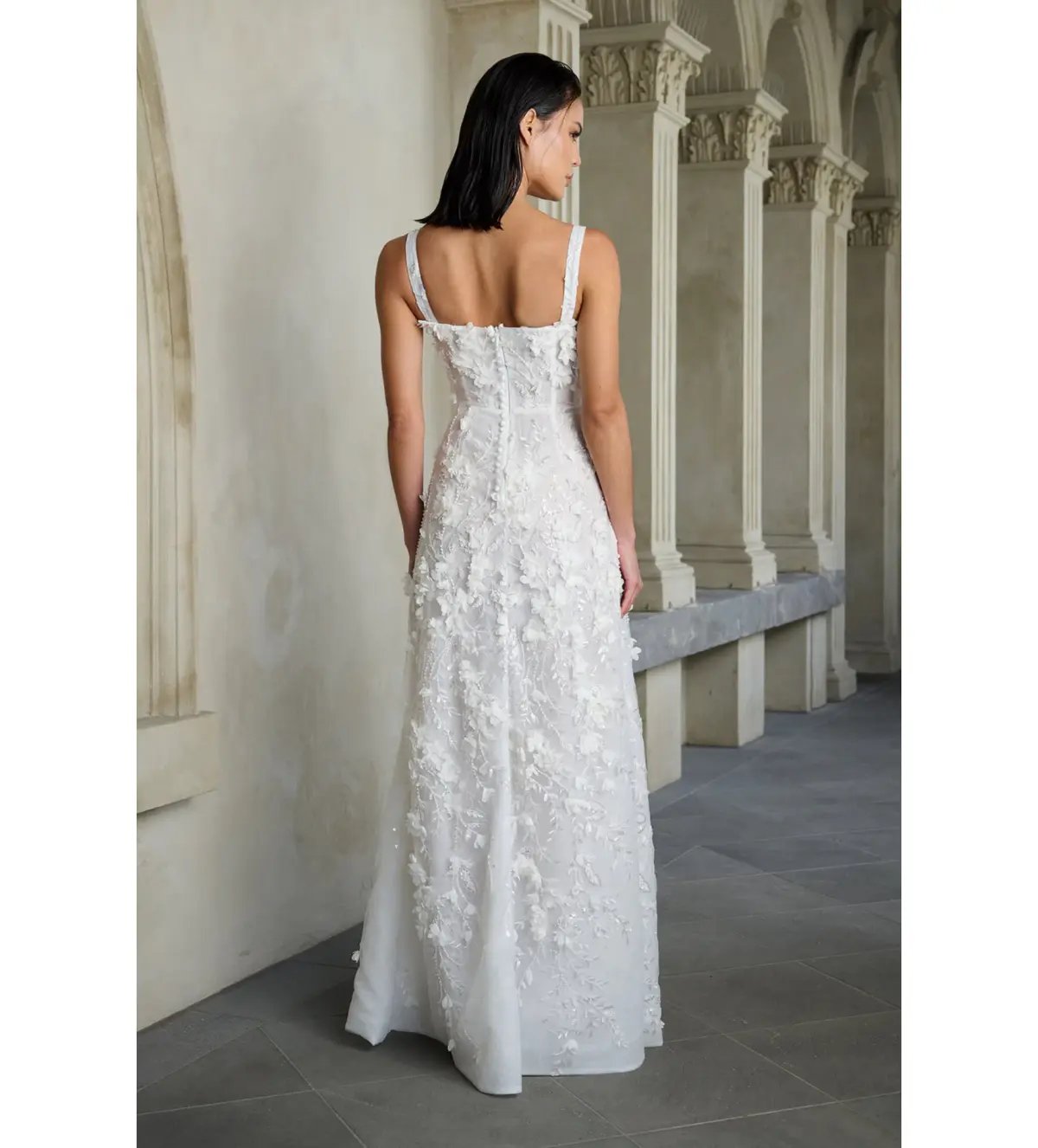 Eliya the Label Jacinda Gown White Size S/Au 8 photo 2