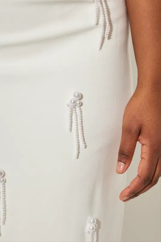 Odd Muse The Ultimate Muse Embellished Midi Dress White Size L / AU 12 photo 4
