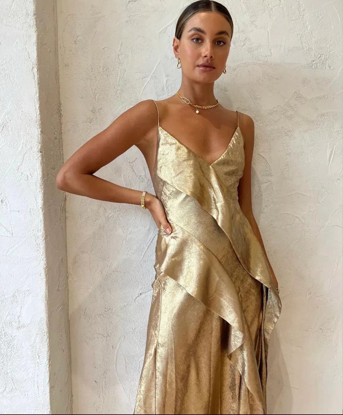 Acler Queensbridge Dress Gold Size 8 photo 2