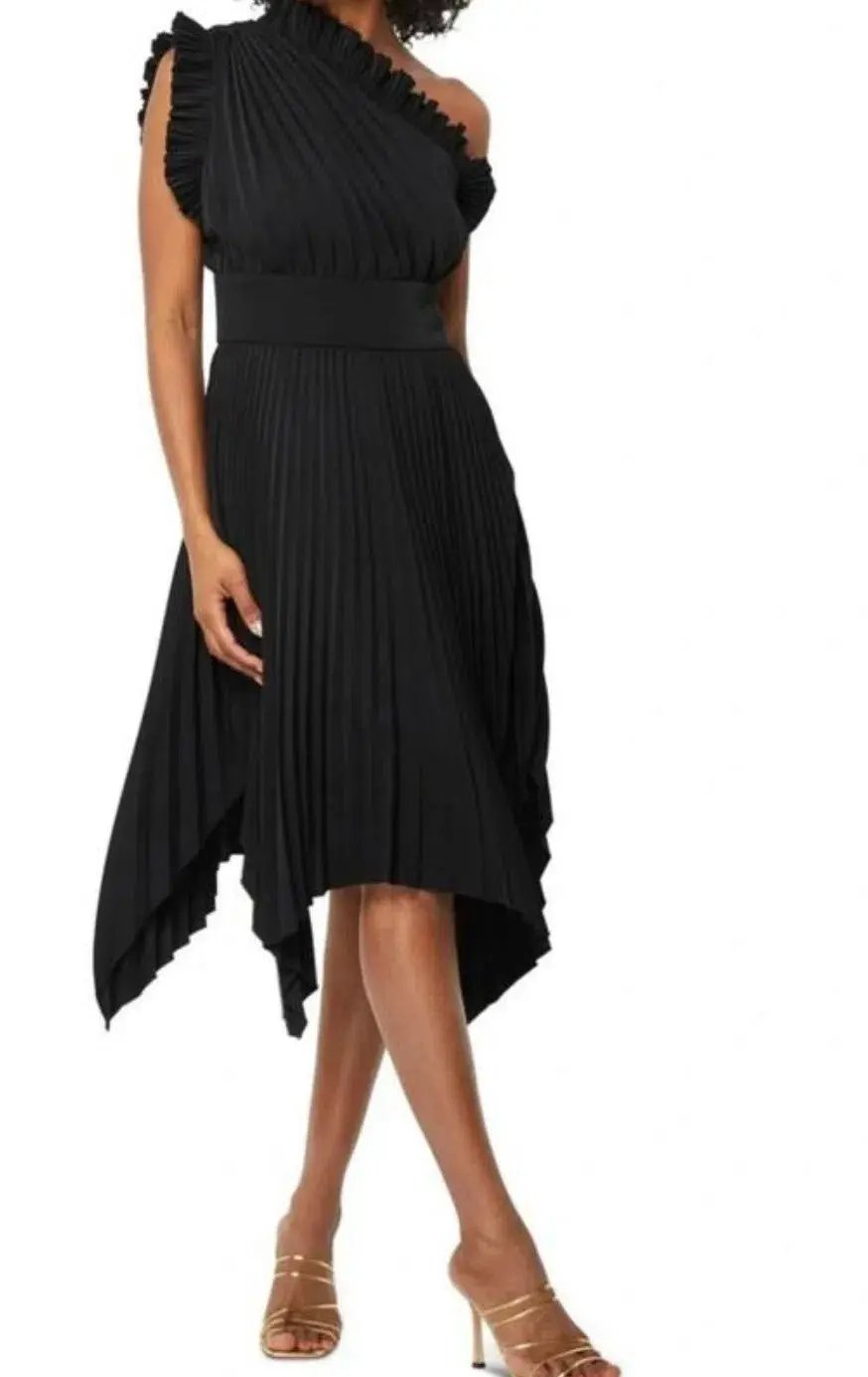 Mossman The Lady Like Midi Dress Black Size 14 photo 2