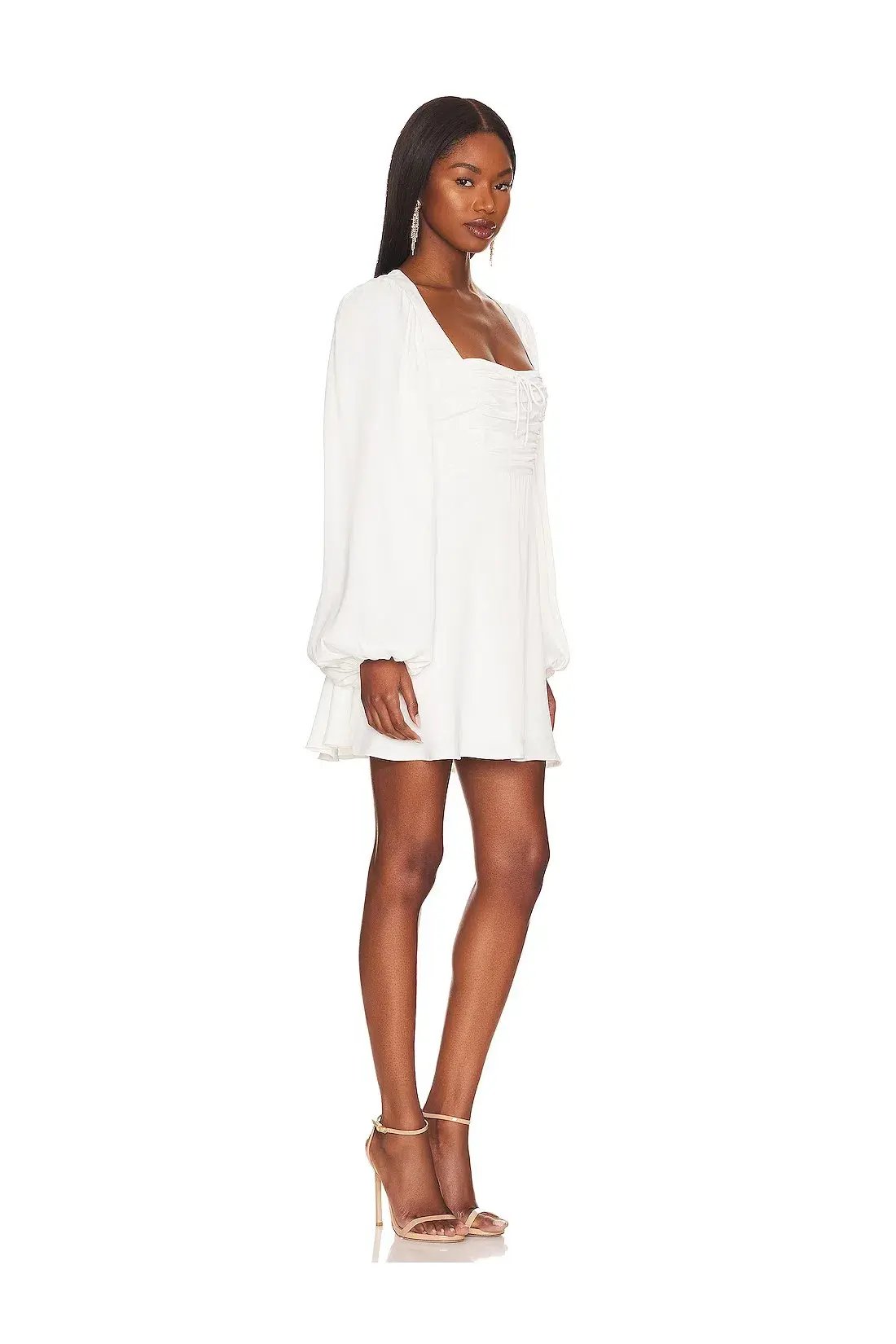 For Love and Lemons Beatrice Mini Dress White Size S / AU 8 photo 2