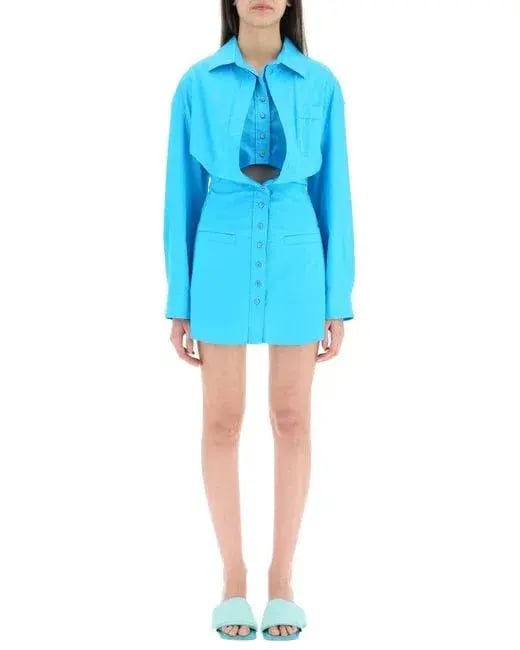 Jacquemus La robe Baunhilha Mini Dress Blue Size 36 / AU 6 photo 2