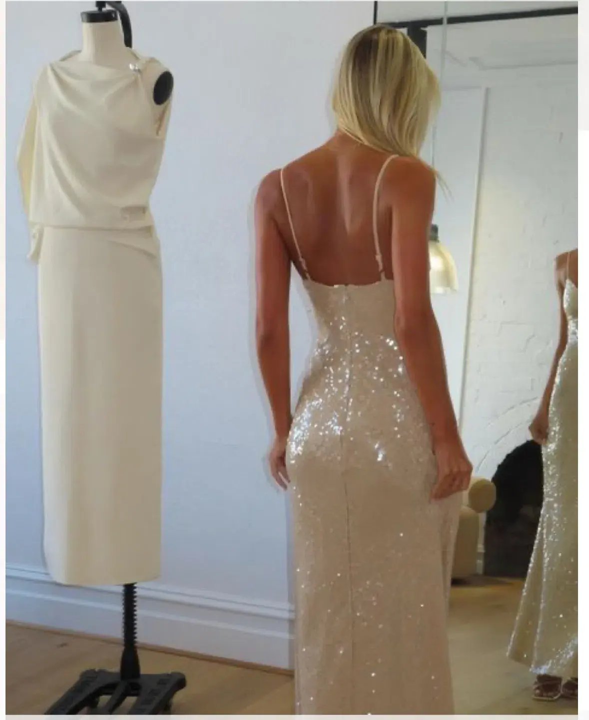 Manning Cartel  Light Angles Slip Dress Gold Size 8 photo 2