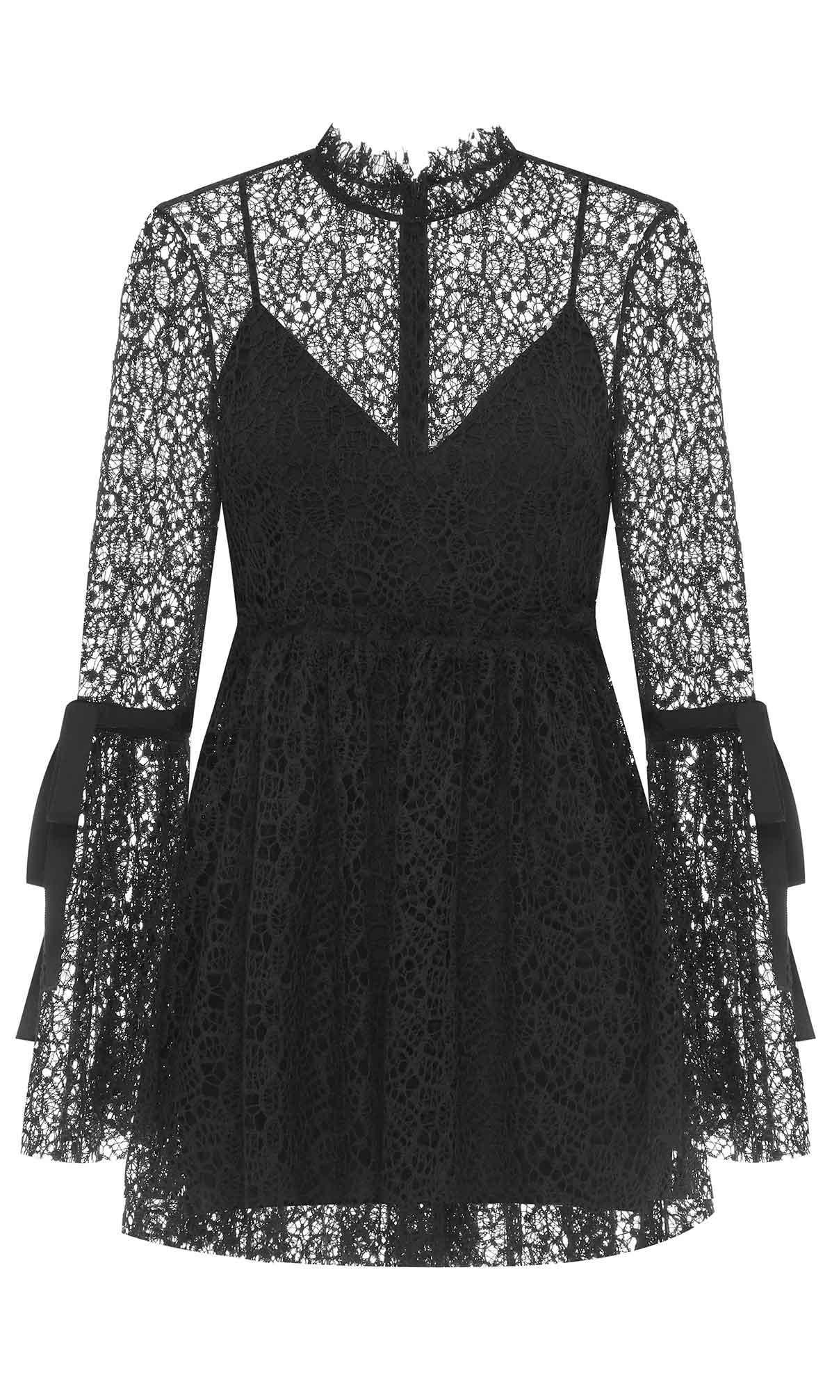 Alice McCall Back To You Lace Mini Dress Black Size 6 photo 5