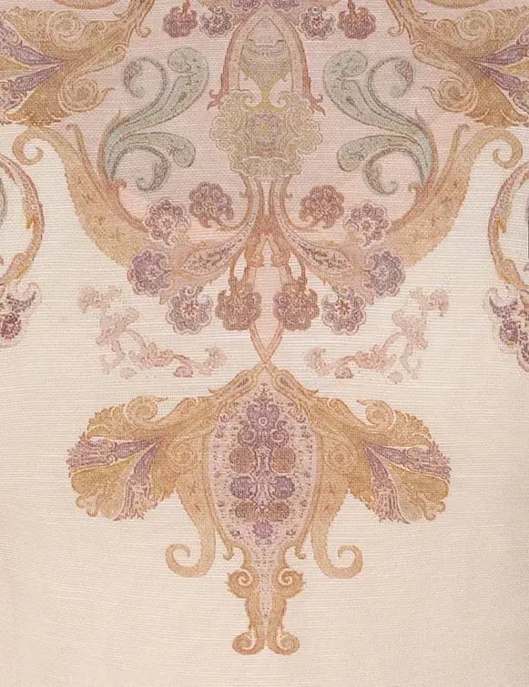 Zimmermann Illustration Bodice Top in Cream Paisley Size 2 / AU 12 photo 3