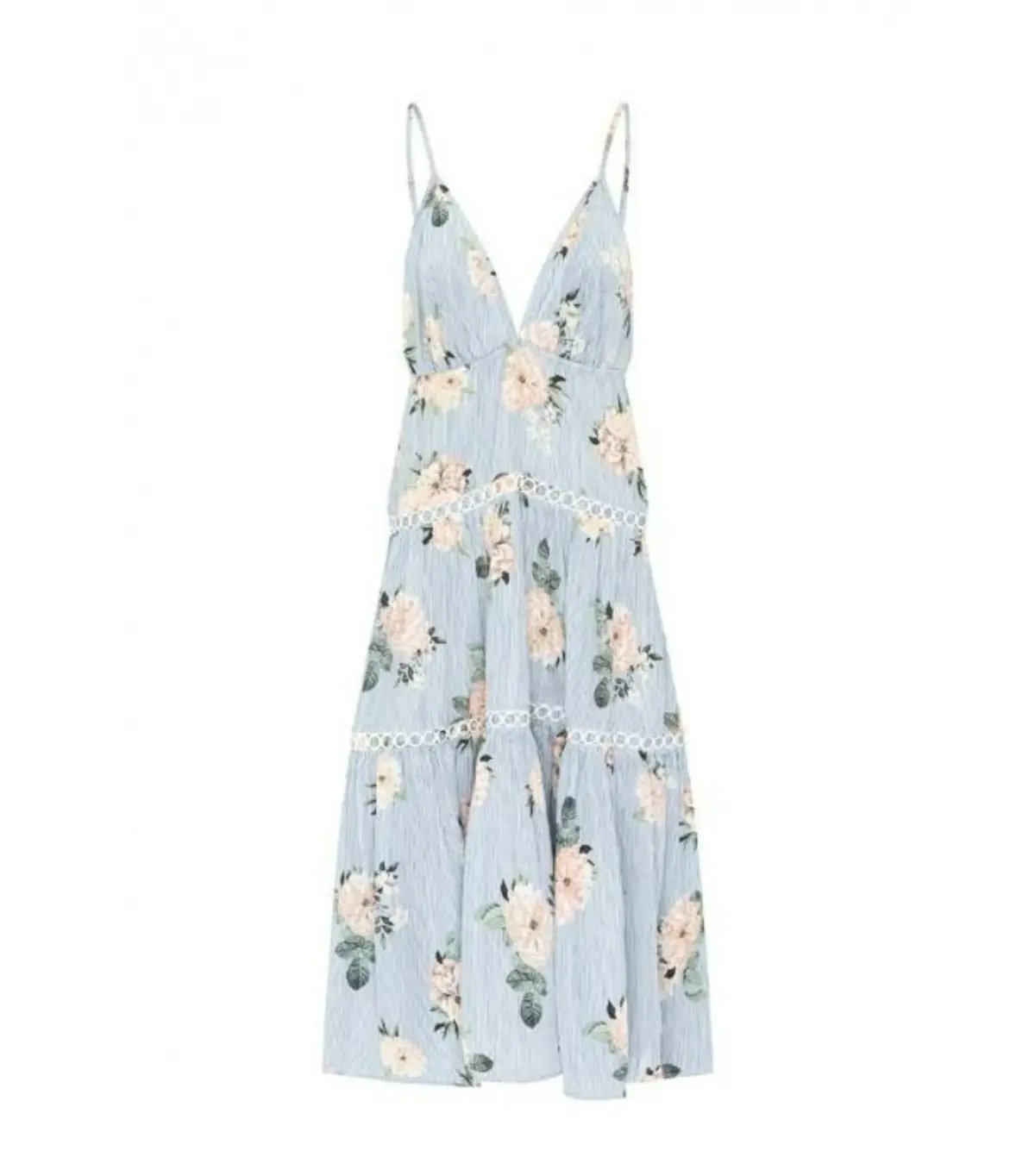 Sheike Stevie Stripe Dress Blue Floral Size AU 14 photo 2