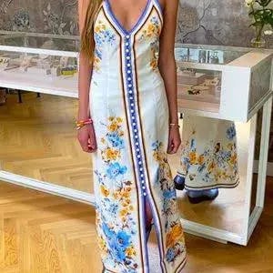Zimmermann Halcyon Slip Dress Floral Print Size 0 / AU 8 photo 4