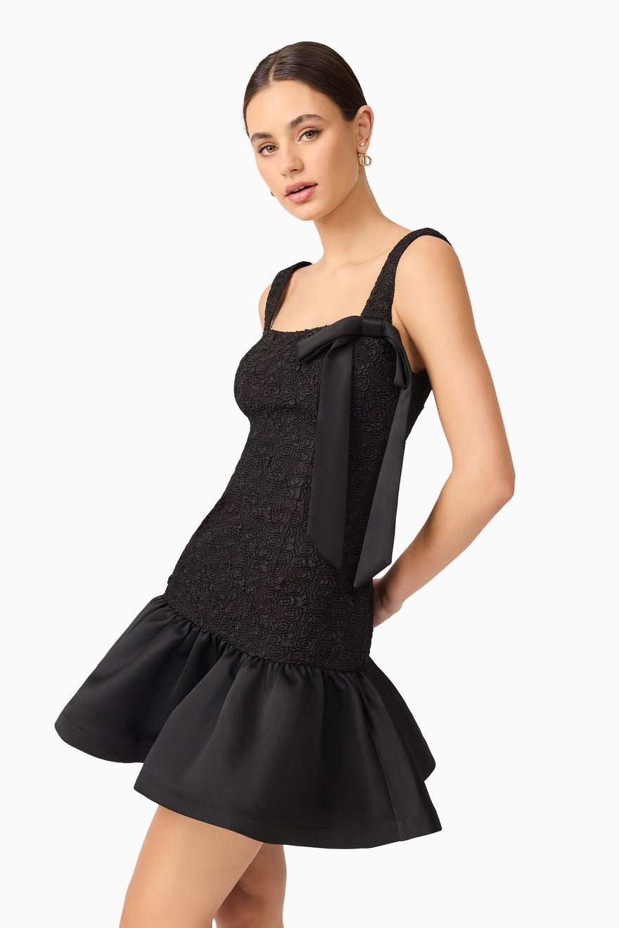 Elliatt Dandelione Mini Dress - Black photo 2