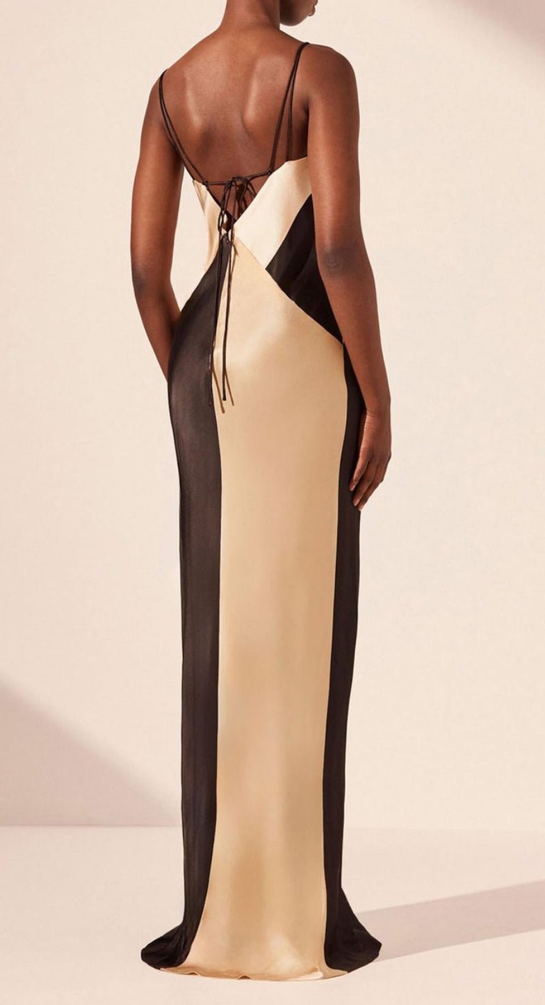 Shona Joy Sofia Double Strap Contrast Maxi Dress photo 2