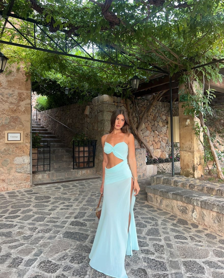 Natalie Rolt Dahlia Dress in Blue photo 3