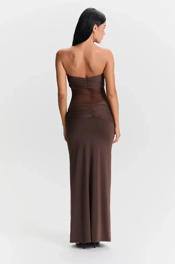 Sesha Therese Amara Maxi Dress Brown Size AU 8 photo 2