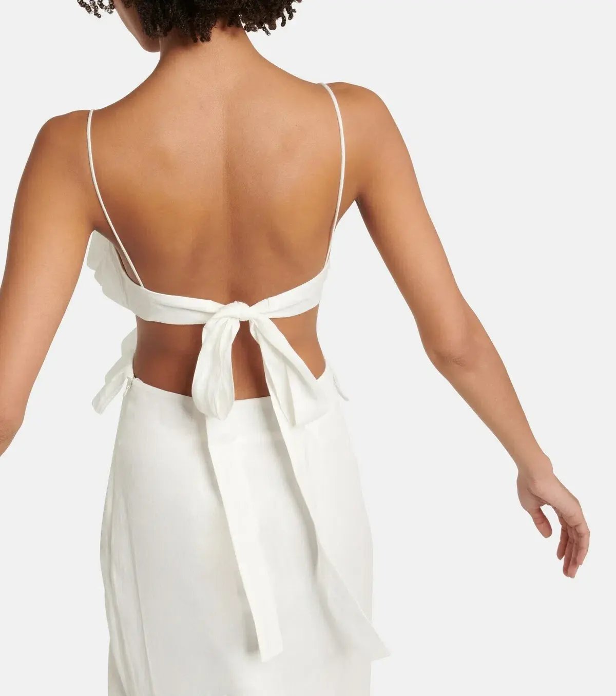 Sir the Label Allegra Frill Maxi Dress Ivory Size 6 photo 3