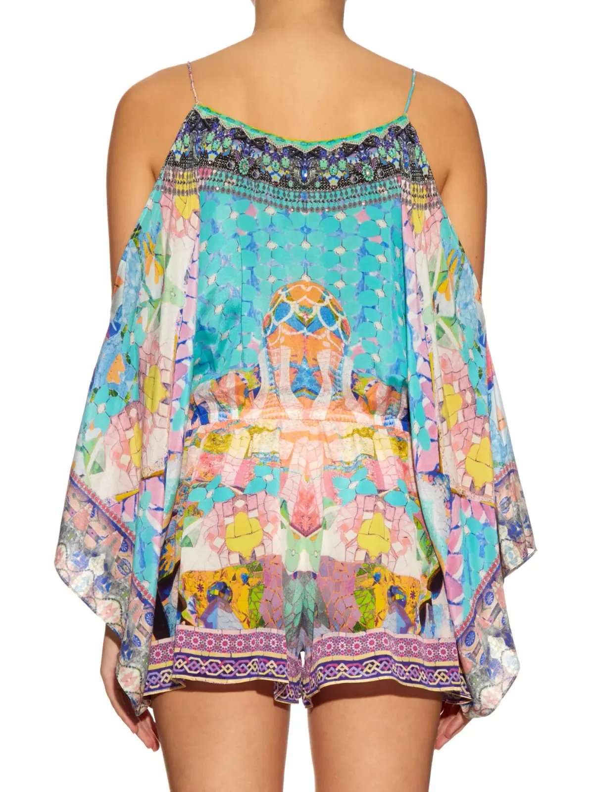 Camilla Gaudi Tribute Drop Shoulder Playsuit Print Size M / AU 12 photo 3