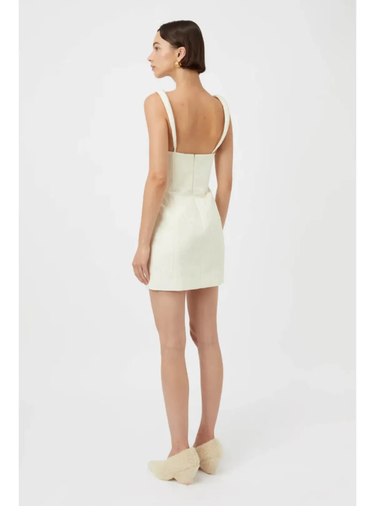 Camilla & Marc Malla Mini Dress in Cream Size AU 10 photo 3