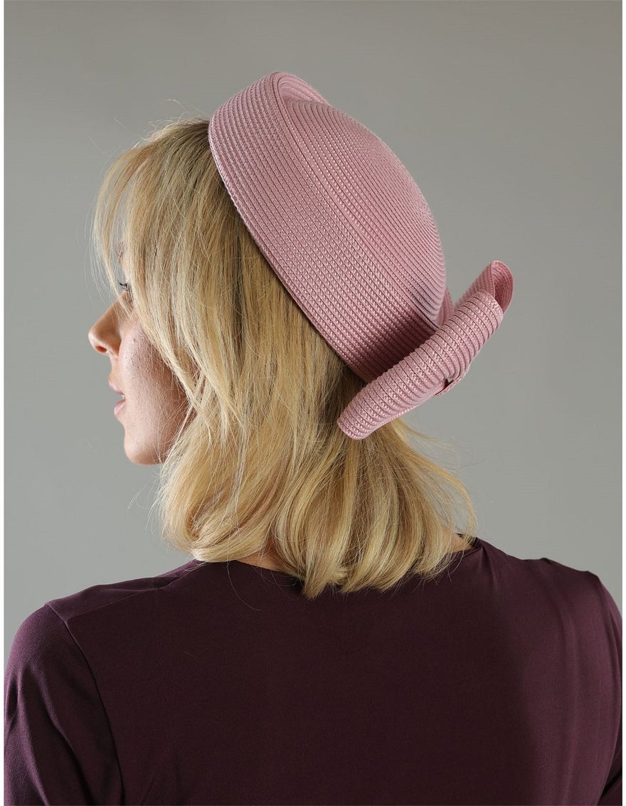 Morgan & Taylor Tara Pill Box Fascinator - Dusty Pink photo 2