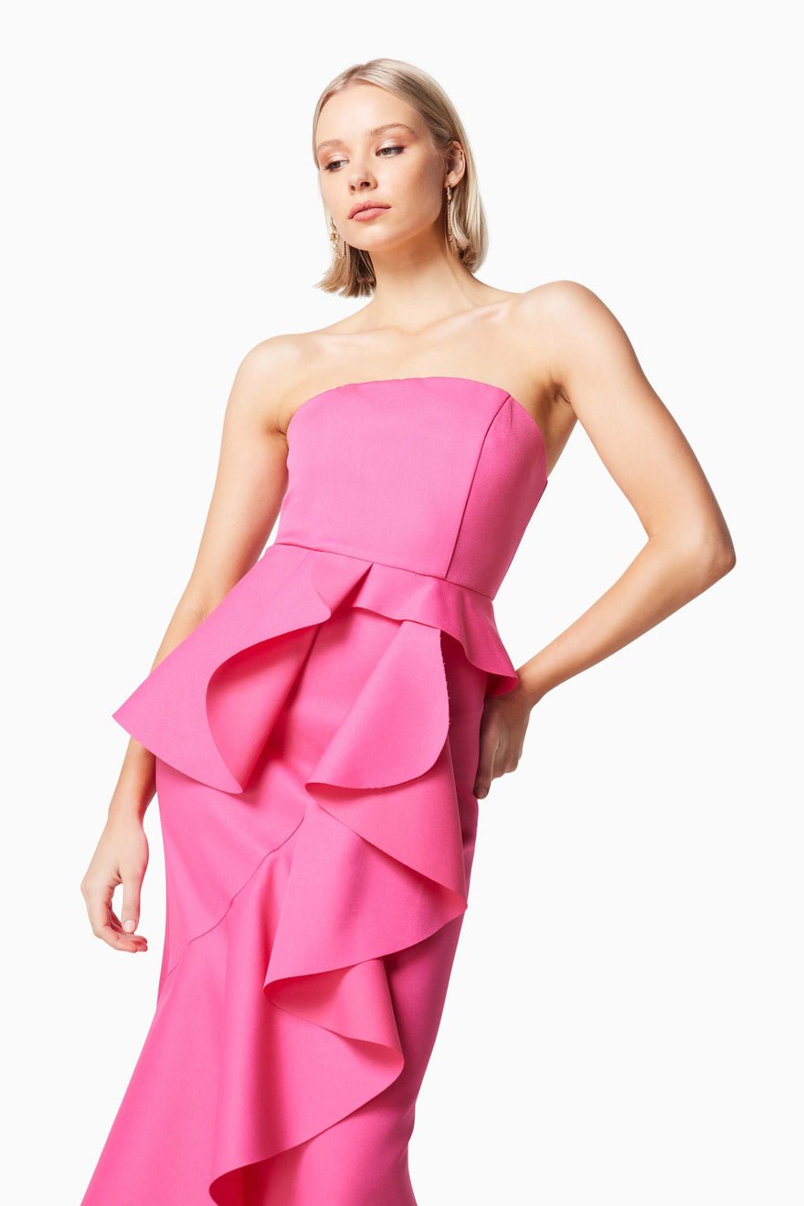 Elliatt Livorno Gown - Fuchsia photo 2